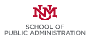 University of New Mexico School of Public Administration Logo